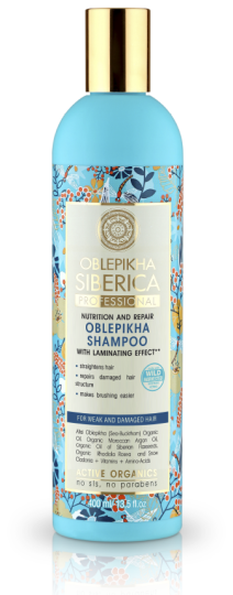 Oblepikha Shampoo for Weak and Damaged Hair 400 ml