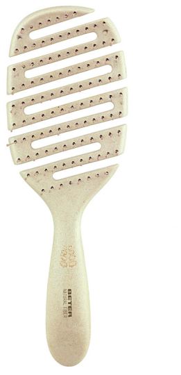 Natural fiber beige Skeleton Brush