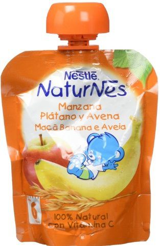 Sachet Naturnes Apple Banana Oatmeal 6 months 90 gr