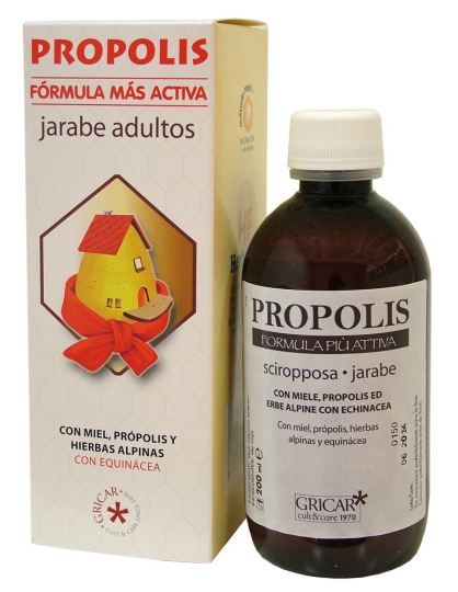 Propolis + H.alpinas (Echinacea) Syrup 200Ml. Gricar