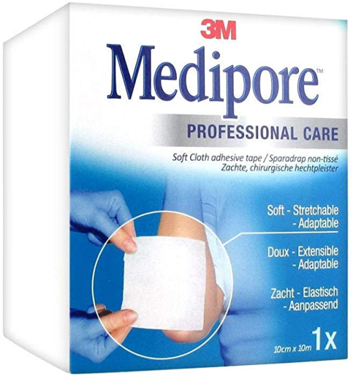 Medipore Hypoallergenic Adhesive Tape 10x10cm