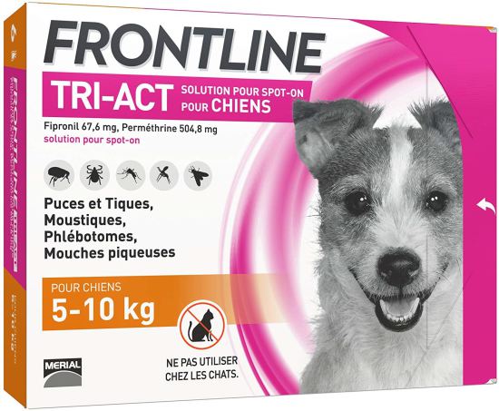 Frontline tri-act solucion Spot-on para perros 5-10 kg