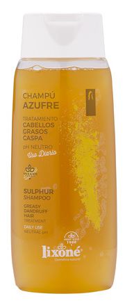 Champú de azufre antigrasa anticaspa vegano 250 ml